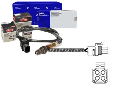 Датчик лямбда-зонд renault espace 3 laguna 1 megane 1 фото №1