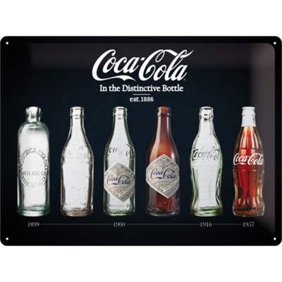 PLAKAT 30X40 COCA-COLA BOTTLE HISTORIA BAR PUB HIT