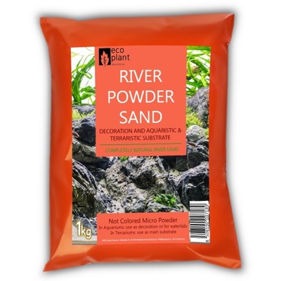 PODŁOŻE DO AKWARIUM ŻWIR PIASEK RZECZNY Eco Plant River Powder Sand 1kg