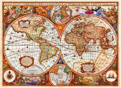 Mapa świata 3000