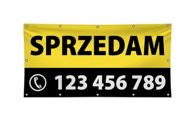 SPRZEDAM - baner reklamowy REKLAMA TELEFON 2x1m