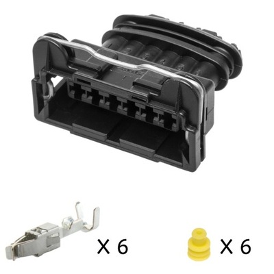 Штекер jpt 6-контактний фото №1