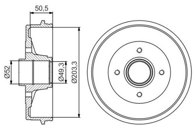 BOSCH 0 986 477 211 BŪGNINIAI STABDŽIAI STABDŽIŲ 