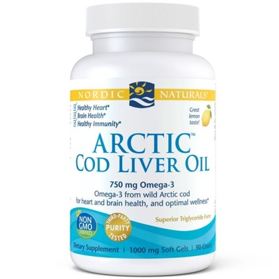 NORDIC NATURALS Arctic Cod Liver Oil 90caps Lemon