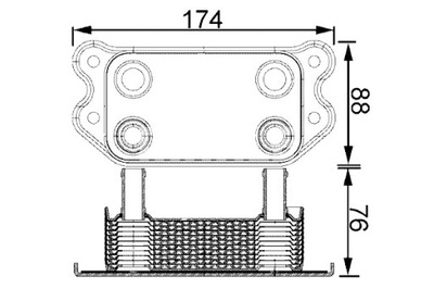 MAHLE РАДИАТОР МАСЛА VOLVO C30 C70 II S40 II V50 2.4 2.5 01.04-06.13