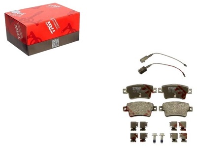 Тормозные колодки тормозные fiat задняя grande punto 05- evo 09- фото №1