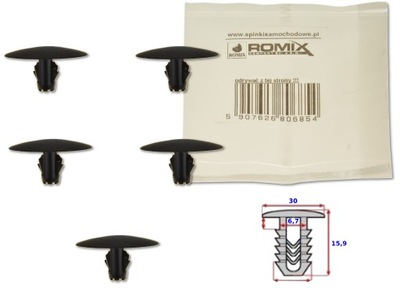 Subaru legacy v 09- клипса штифт шумоизоляция 5x фото №1