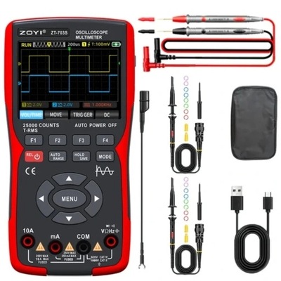 3in1 ZOYI ZT703S OSCILLOSCOPE 50MHz 280MS