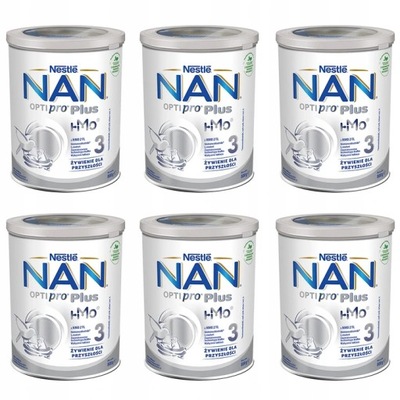 Nestle NAN OPTIPRO Plus 3 mleko puszka 6x800g