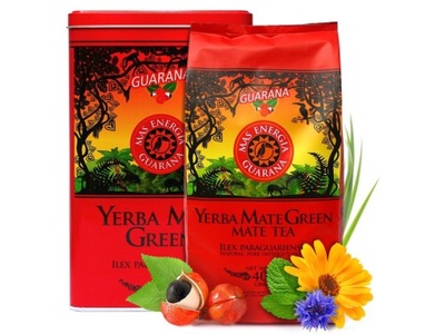 YERBA MATE MATE GREEN MAS ENERGIA GUARANA + PUSZKA