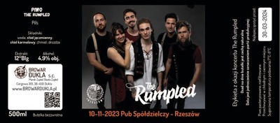 Etykieta Browar Dukla The Rumpled Pub Spółdzielczy Rzeszów