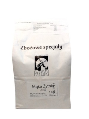 MĄKA ŻYTNIA RAZOWA TYP 2000 1kg MŁYN CIECHANOWIEC