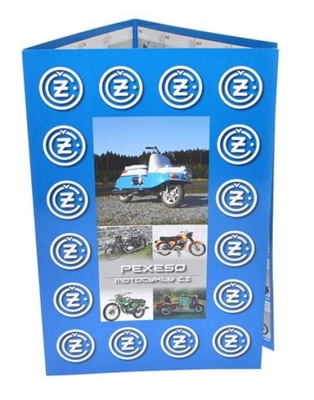 Katalog motocykli CZ Jawa - folder reklamowy - format A4 