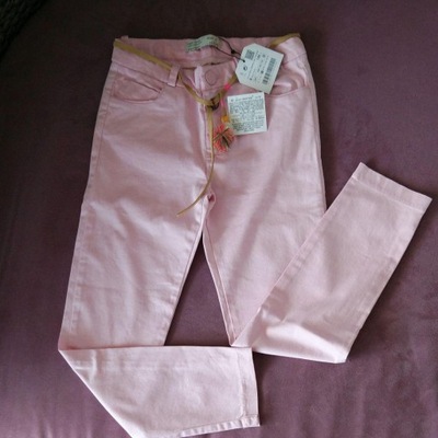 NOWE SPODNIE RÓŻOWE CHINOS ZARA GIRLS R. 164