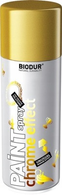 BIODUR Spray 400ml CHROM ZŁOTY Połysk