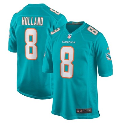 Męska koszulka gracza Jevon Holland Aqua Miami Dolphins Game, L