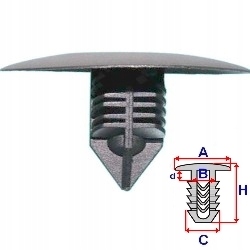 REMACHE ZAKOLA RECUBRIMIENTO DACIA RENAULT CLIO LAGUNA  