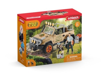 SCHLEICH Zestaw Samochód terenowy Wciągarka 42410