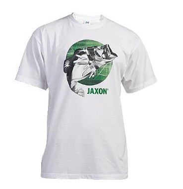 Jaxon koszulka biała z rybą XXL
