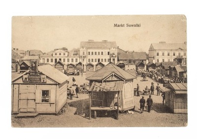 SUWAŁKI - TARG, RYNEK 1916