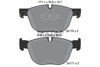 PADS BRAKE BMW FRONT E70/E71 X5/X6 08- 2417001  