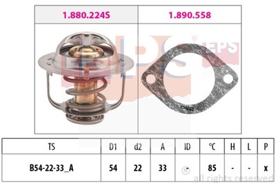 604 314 604 314 ТЕРМОСТАТ CORSA 1.5D,ASTRA 1.7TD /85C/