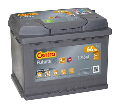 BATERÍA CENTRA FUTURA 64AH 640A P+  