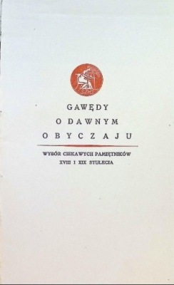 Gawędy o dawnym obyczaju 1929 r