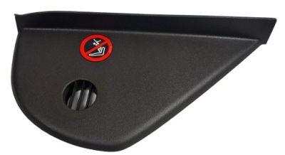 Lancia thema ii 11- заглушка боковая панели консоли правая коричневая фото №1