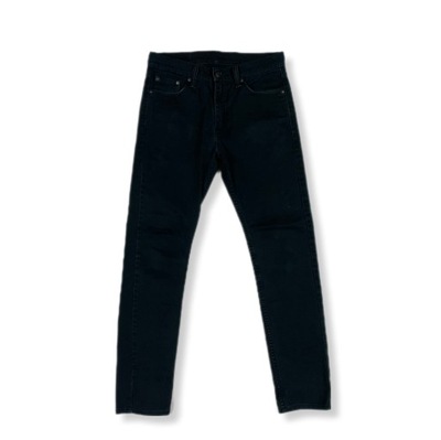 Levis Spodnie Jeansy Czarne Damskie Unikat Klasyk Logo 510 W30 L32