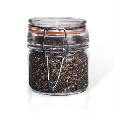 Słoik pojemnik szklany patentowy z klipsem BELA 0,1 l /Orion