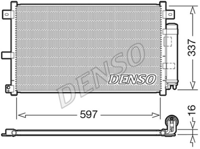 RADIATOR AIR CONDITIONER DENSO DCN44001  