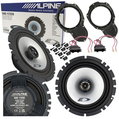 ALPINE BILATERALES ALTAVOCES DISTANCIAS PARA VW PASSAT B6 B7 CC DE PUERTA PARTE DELANTERA  