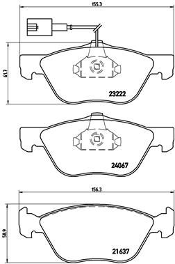 BREMBO P 23 112 КОМПЛЕКТ КОЛОДОК ТОРМОЗНЫХ, ТОРМОЗА TARCZOWE