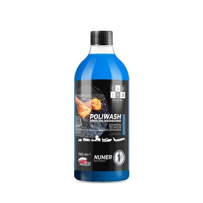 CARLAB POLIWASH RINSELESS WASH&SHINE 0,75L SZAMPON DO МИТТЯ БЕЗ SPŁUKIWANIA