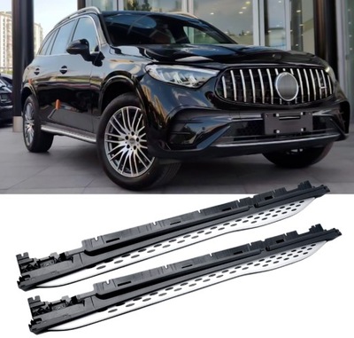 Пороги пороги боковой mercedes glc w254 x254 хром фото №1