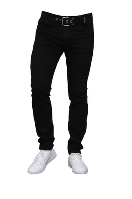 SPODNIE MĘSKIE JEANS SLIM FIT (czarne) W30 L32