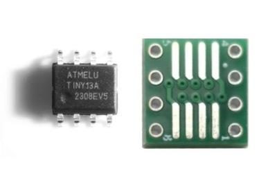 Mikrokontroler ATTINY13A-SSU z adapterem