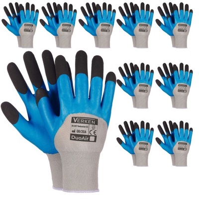 10X REKAWICE GUANTES ROBOCZE POTENTE UNIVERSALES DUOAIR 8/M WODOODPORNE  