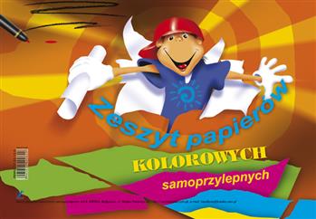 Zeszyt papierów samoprzylepnych kolorowych A4