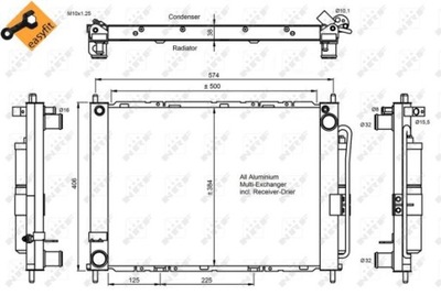 РАДИАТОР КОНДИЦИОНЕРА NRF 350057