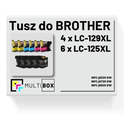 Tusze LC-129XL LC-125XL do BROTHER MFC-J6520