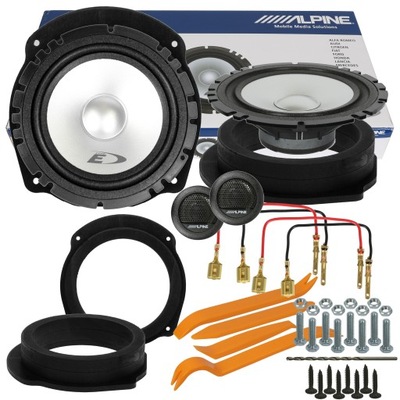 ALPINE ALTAVOCES FIAT STILO BRAVO CROMA DISTANCIAS  