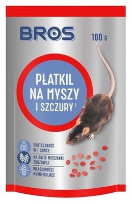 BROS Płatkil na myszy i szczury 100g