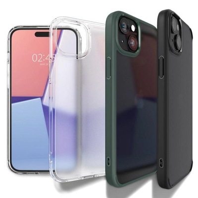 Etui Spigen Ultra Hybrid na iPhone 15 Plus - czarny mat