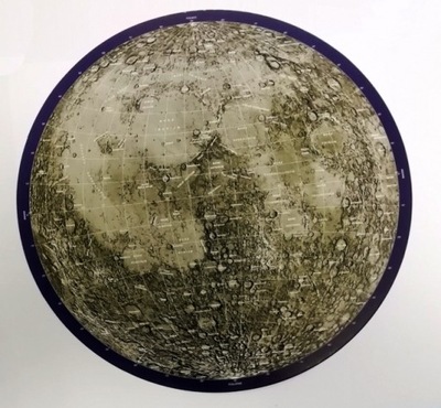 Mapa Księżyca obserwacyjna fi=30 cm, wodoodporna