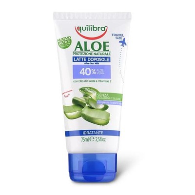 EQUILIBRA ALOE Idratante Aloesowe mleczko po opalaniu, 75ml