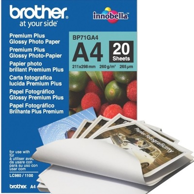 Papier fotograficzny Brother A4 błyszczący 20szt