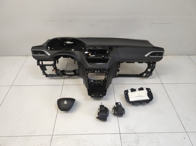 Приборная панель консоль подушки безопасности ремни orginał peugeot 2008 i 1 lift фото №1