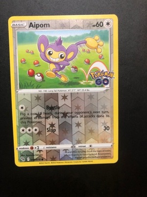 Aipom R.holo Pokemon Go 056/078 POKEMON TCG